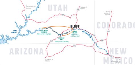 San Juan River Map | Color 2018