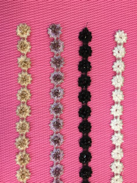 Narrow beaded trim. Beaded trims.Beaded Trims Doll | Etsy