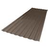 Suntuf 26 in. x 6 ft. Corrugated Polycarbonate Roof Panel in Bronze ...