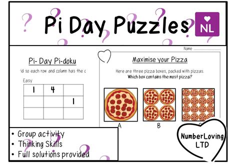 Pi Day Puzzles | Number Loving