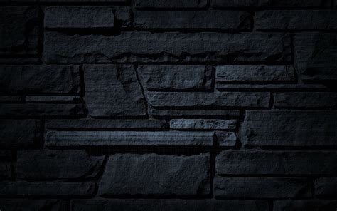 black stone wall, texture, background, download image