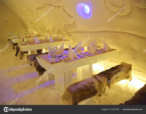 Rovaniemi Finland February 2017 Ice Restaurant Arctic Snow Hotel Finnish – Stock Editorial Photo ...