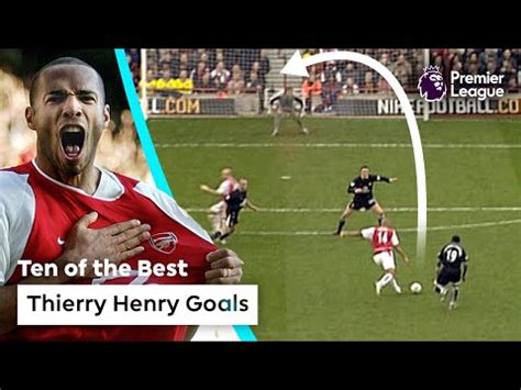 10 AMAZING Arsenal goals scored by Thierry Henry | Premier League