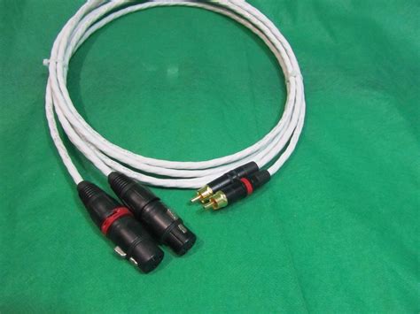 2' FT PURE SILVER PLATED MIL-SPEC RCA TO BALANCED XLR FEMALE INTERCONNECT CABLE. | eBay