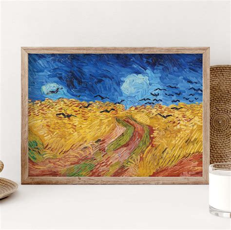 Vincent Van Gogh Wheatfield with Crows Poster, Van Gogh Land - Inspire Uplift