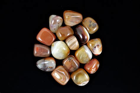 Red Agate Crystal tumbled stone - The Twisted Bead and Rock Shop