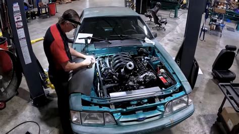 Check Out This Ford Fox Body Mustang With That Comes With A Godzilla Crate Engine