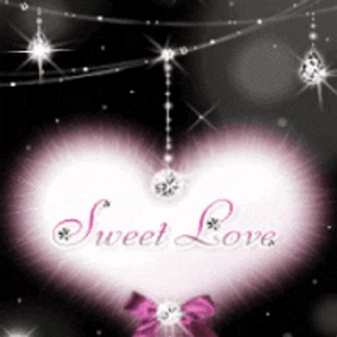 Sweet Love Sparkling Heart Animated Text GIF | GIFDB.com