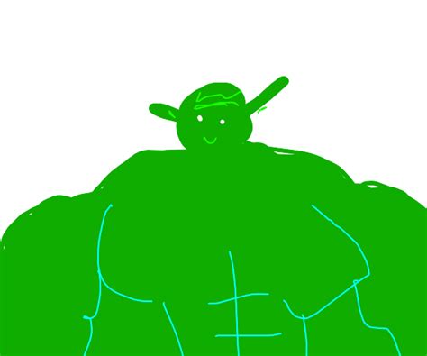 buff baby yoda - Drawception