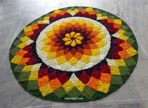 Beautiful Onam Pookalam Design 81