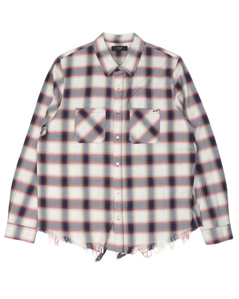 Amiri Logo Plaid Pocket Shirt