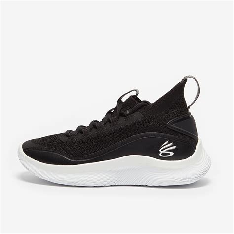 Kids Shoes - Under Armour Curry 8 Older Kids (GS) - Black - Trainers