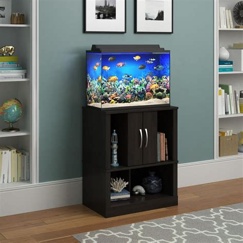 Ameriwood Home Mirage 20 Gallon Aquarium Stand, Espresso - Walmart.com - Walmart.com