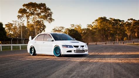 White Mitsubishi Lancer Evolution JDM Car 4K HD JDM Wallpapers | HD Wallpapers | ID #64324