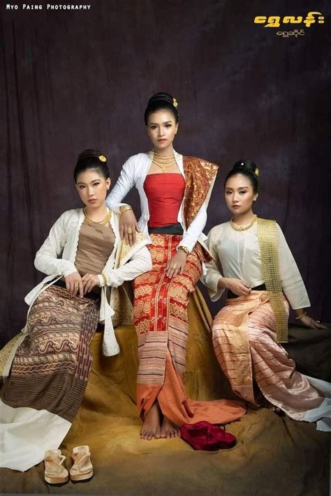 Myanmar (Burmese) traditional costume 🇲🇲 | Myanmar traditional dress ...