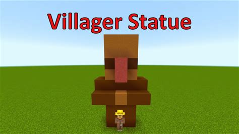 Minecraft Villager Statue Tutorial - YouTube