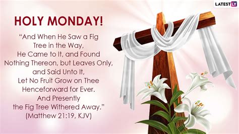 Holy Monday 2022 Messages & Bible Verses: Holy Week HD Images, WhatsApp Stickers, Facebook ...