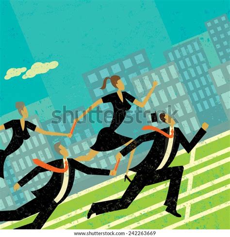 Passing Baton Stock Vector (Royalty Free) 242263669 | Shutterstock