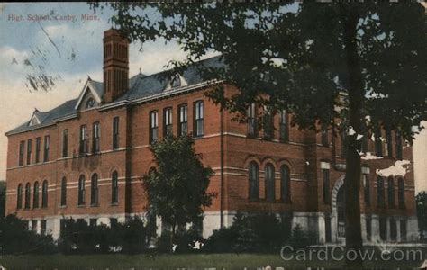 High School Canby, MN Postcard