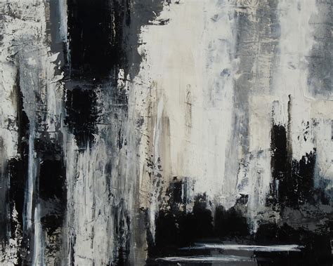 Abstract Black And White Painting Holoce, Painting by Holly Anderson | Artmajeur