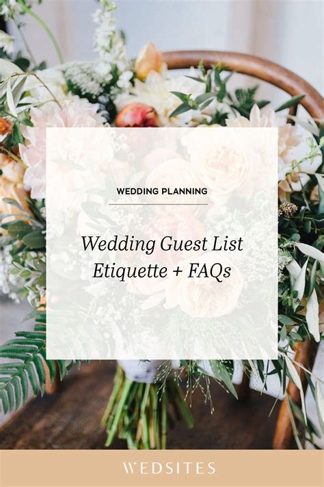 Modern Wedding Guest List Etiquette & Common FAQs | Wedding guest list etiquette, Wedding guest ...