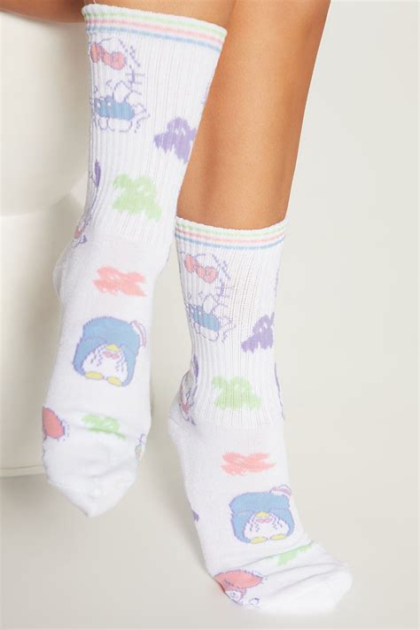 Sanrio Crew Socks - Multi Color | Crew socks, Socks, Fashion