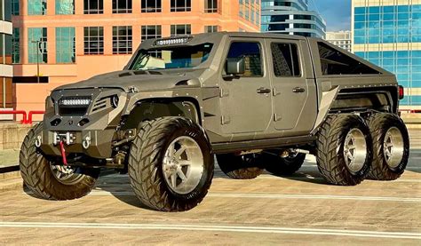 "Apocalypse Hellfire" Jeep Pickup 6x6 with 750 HP-V8!