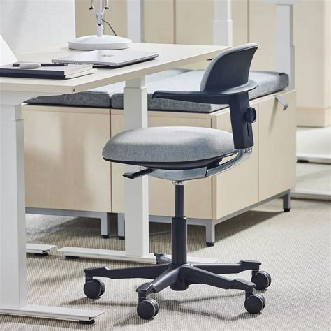 Office chair NEWBURY, black/grey | AJ Products