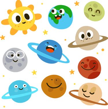 Solar System Cartoon Drawing | Free download on ClipArtMag