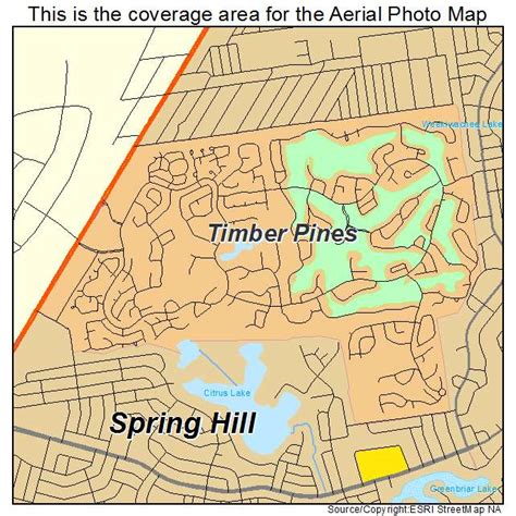 Aerial Photography Map of Timber Pines, FL Florida