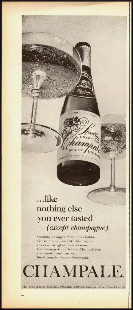 1978 Extra Dry And Pink Champale Malt Liquor Ad On EBid, 55% OFF