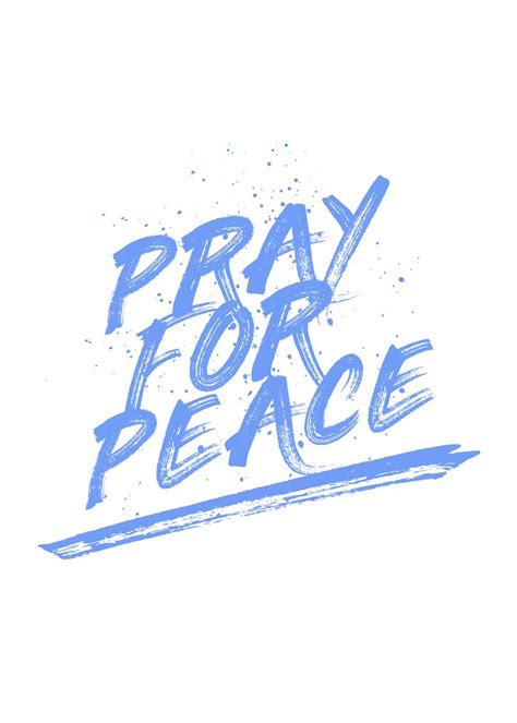 'Pray For Peace' Poster by Creative Mind Designs | Displate Pray For ...