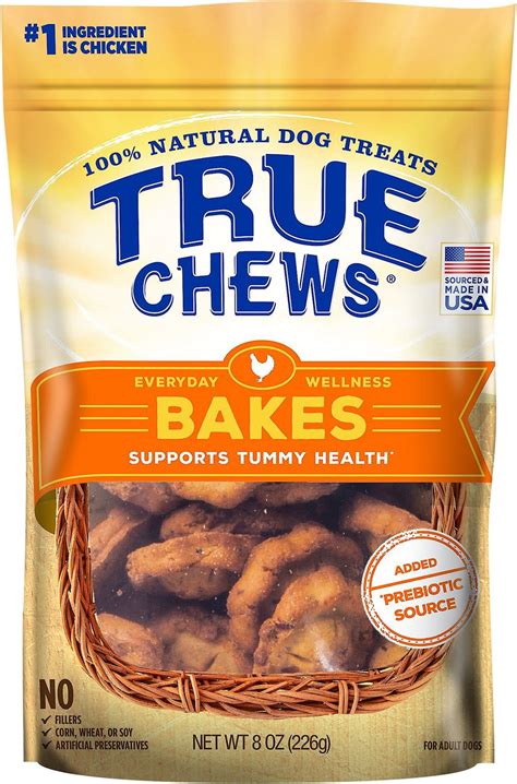 TRUE CHEWS Everyday Wellness Bakes Supports Tummy Health Dog Treats, 8 ...