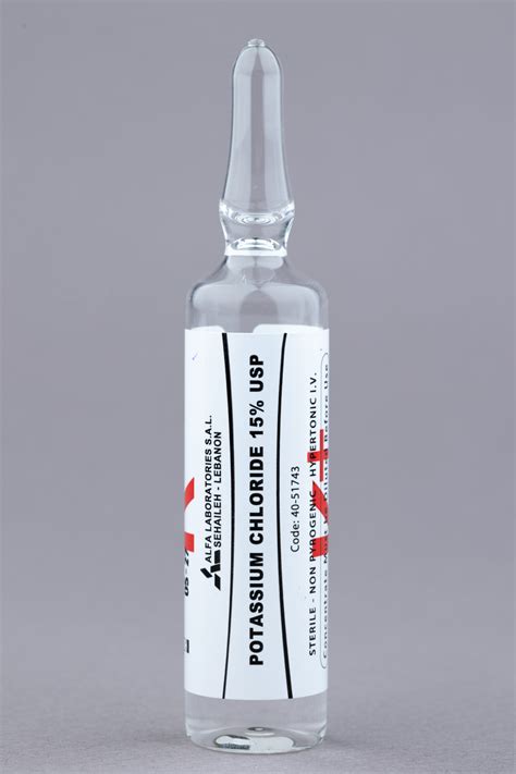 Potassium Chloride 15% – Alfa Laboratories S.A.L