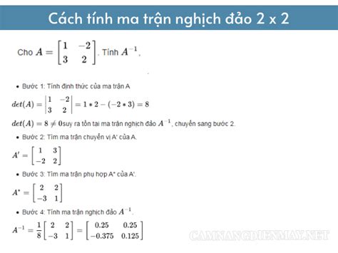 Ma trận nghịch đảo là gì? Cách tính ma trận nghịch đảo