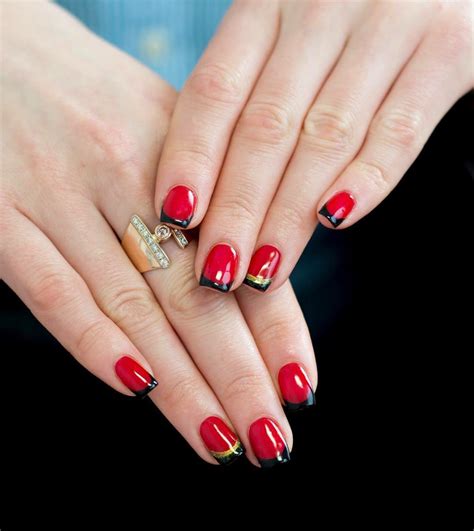 Nail Polish Designs Red And Black - Creative Touch