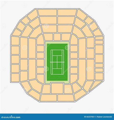 Wimbledon 1. Centre Court Plan Stock Illustration - Illustration of ...