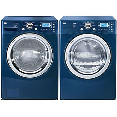 LG Front-load Blue Steam Washer and Gas Dryer Combo (Refurbished) - 11587292 - Overstock.com ...