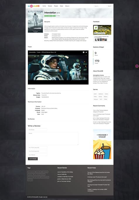 MovieDB Wordpress Theme by Bearsoftware | Codester