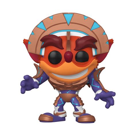 Funko POP! Games: Crash Bandicoot - Crash in Mask Armor (Metallic ...