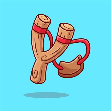 Free Vector | Slingshot Catapult Cartoon Vector Icon Illustration ...