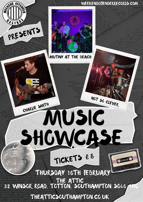 Music Showcase @The Attic , The Attic Southampton, February 16 2023 | AllEvents.in