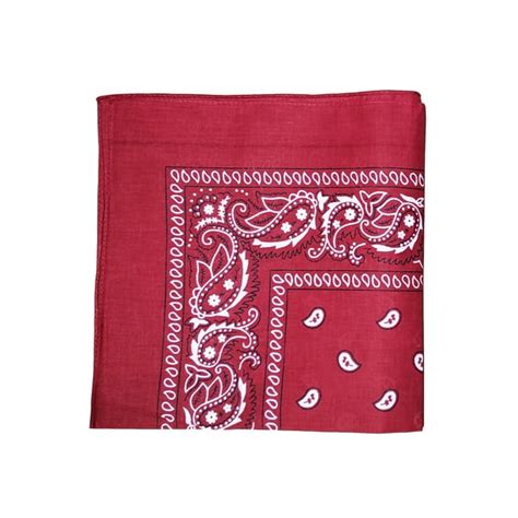 TopHeadwear - Cowboy Cotton Dozen Bandana Scarf Paisley Solid 12 Pack ...