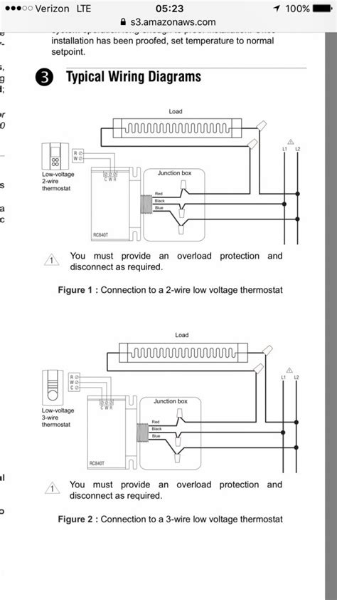 Wiring Low Voltage Thermostat On Profusion Electric Heater - HVAC - DIY ...