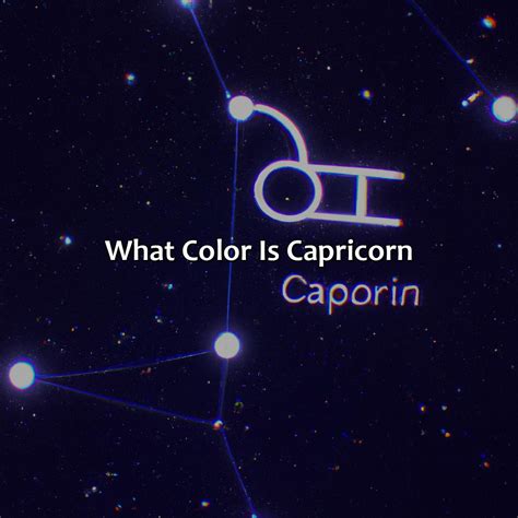 What Color Is Capricorn - colorscombo.com