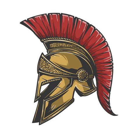 Premium Vector | Spartan helmet in easy to change color, add text and other element | Spartan ...