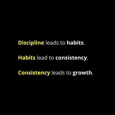 Discipline Leads To Habits | Discipline quotes, Positive quotes for life motivation, Life lesson ...