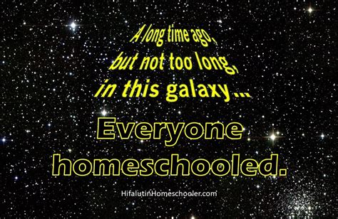 a long long time ago - Hifalutin Homeschooler