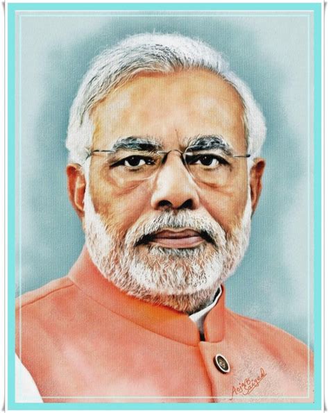 Oil Painting of Narendra Modi | DesiPainters.com