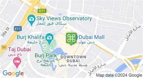 Dubai Mall Inside Map